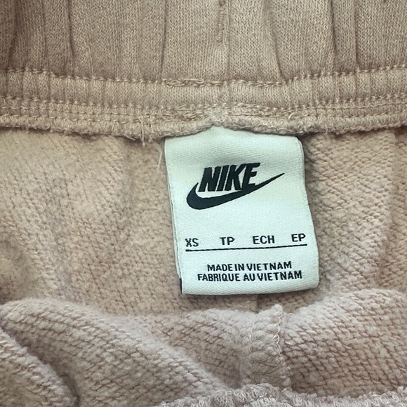 Nike Women's Light Pink Fleece Shorts - Picture 4 of 5